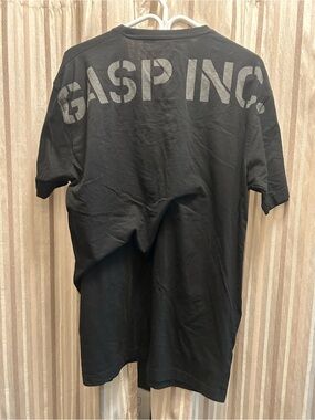 GASP Men's Black Wordmark T-Shirt, Size XXL